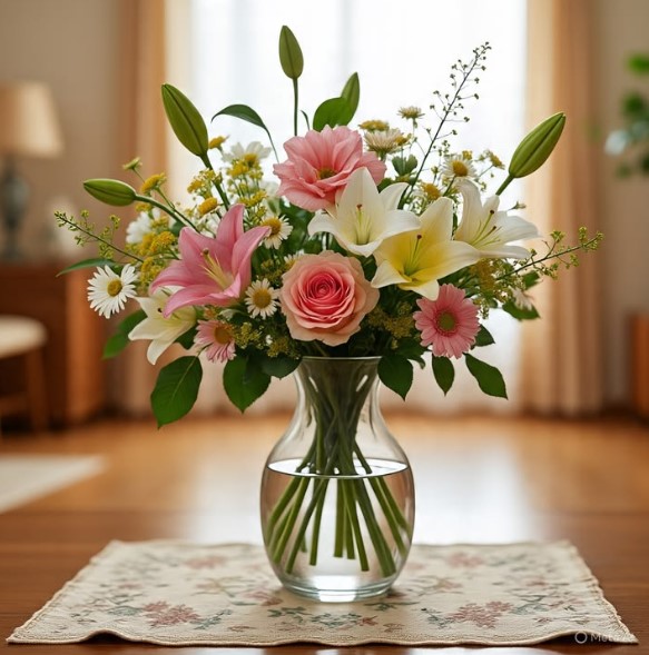Fresh Flowers in a Vase