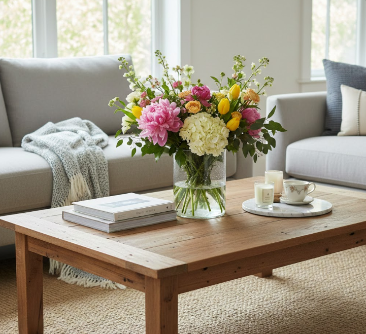 Fresh Flowers in a Vase