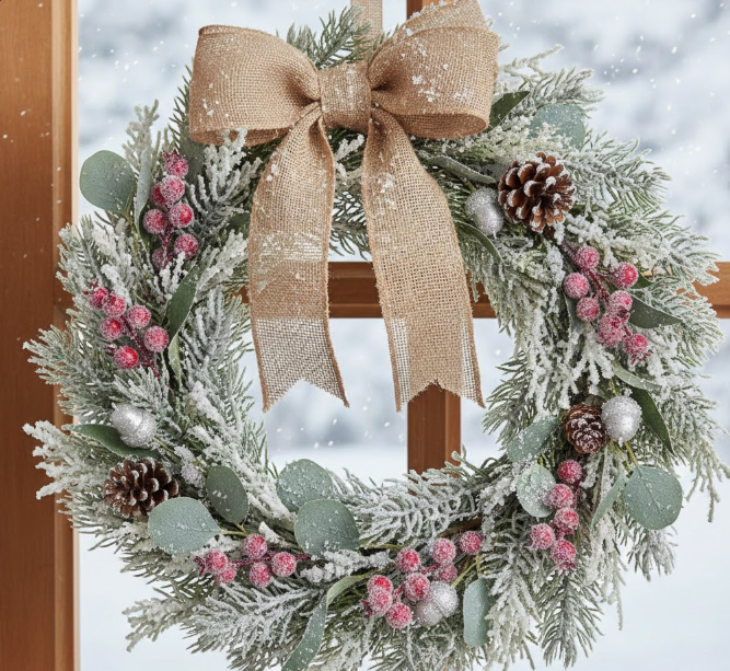 Frosted Winter Wreath