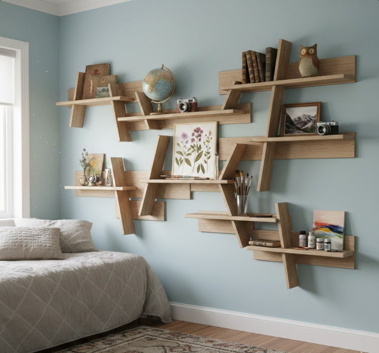 Fun Shelving That Tells a Story