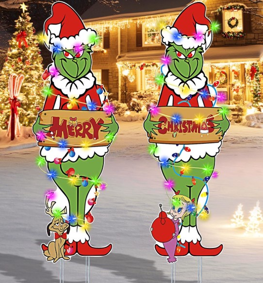 Funny Grinch Yard Signs
