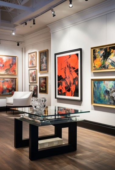 Gallery Wall of Fine Art