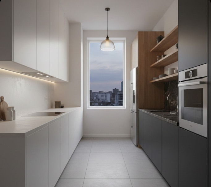  Galley Kitchens with One ‘Quiet’ Side