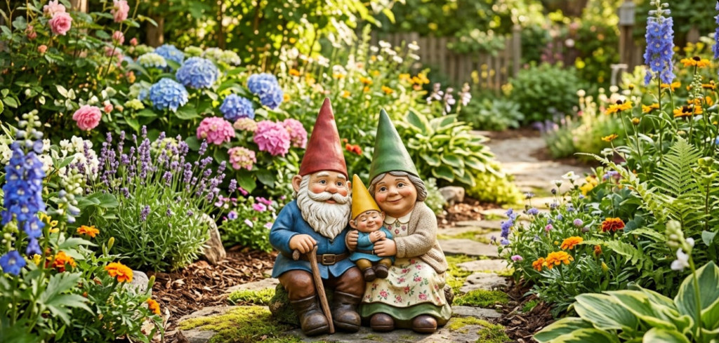  Garden Gnome Family