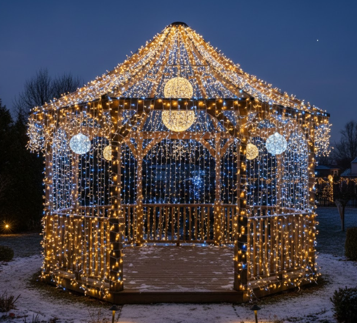  Gazebo Christmas Lights