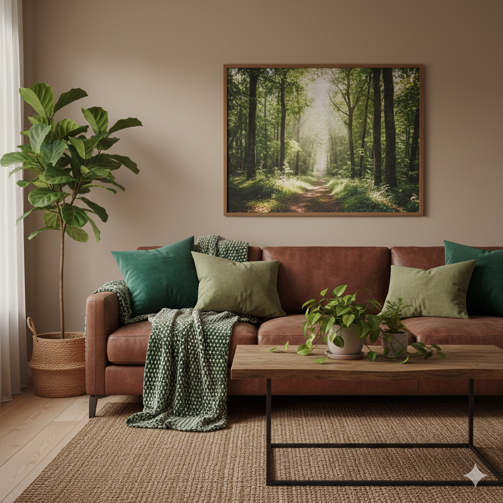 Natural Greens and Browns