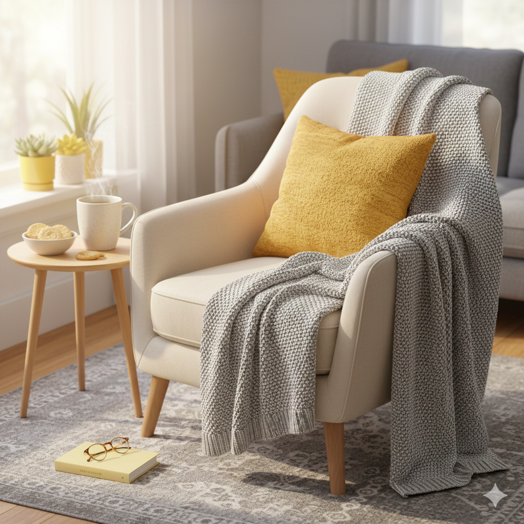 Cozy Greys and Yellows