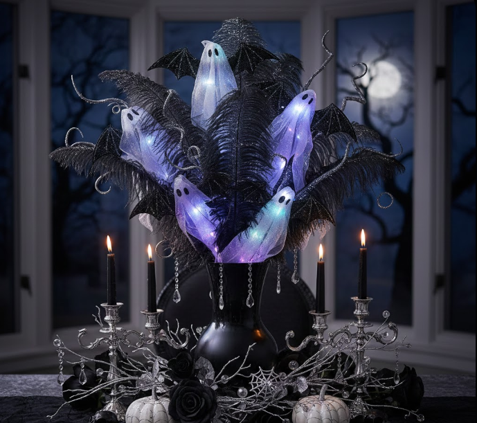 Ghostly Glamour with Feathered Frights