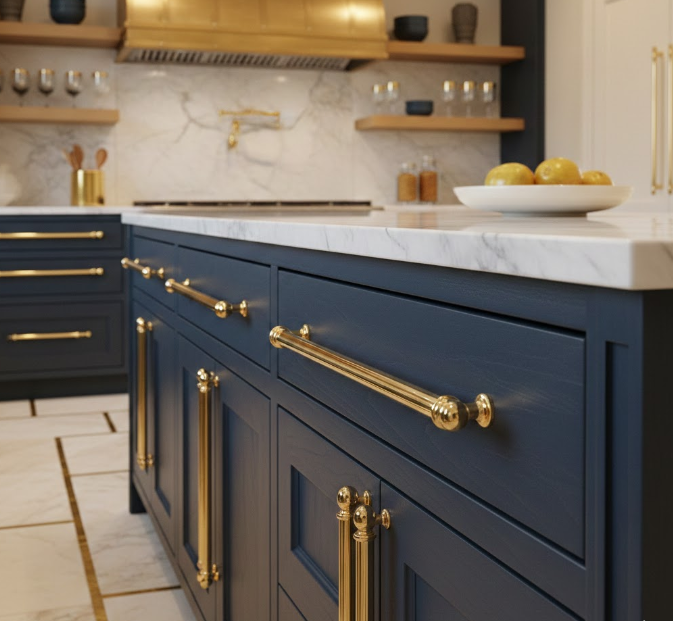 Gilded Brass Hardware