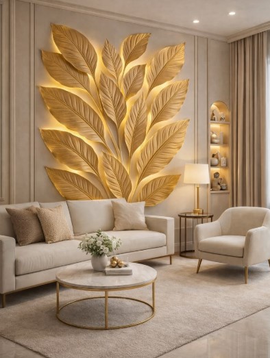 Glamorous Gold Leaf Walls