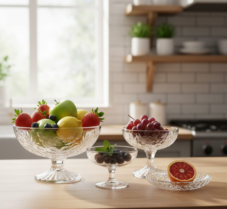 Glass Fruit Bowls