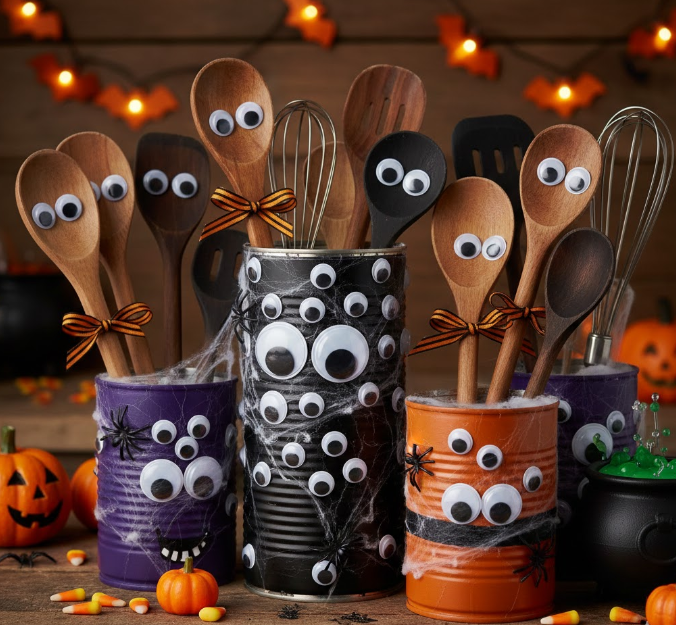 Googly Eye Utensil Holders