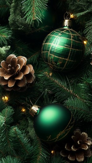Green Plaid Christmas Tree