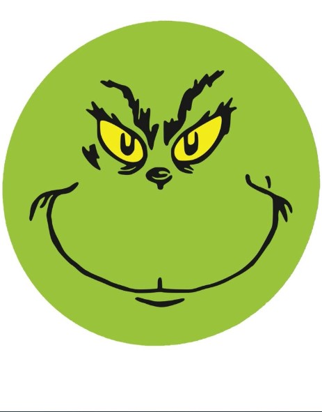 Grinch Face Wall Decals