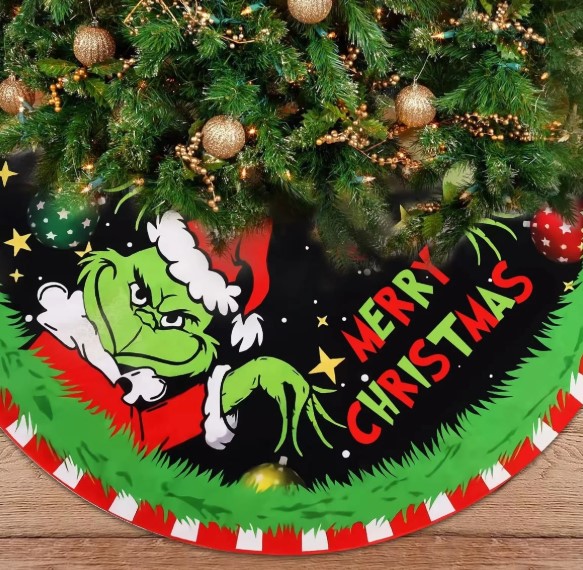 Grinch-Inspired Tree Skirts