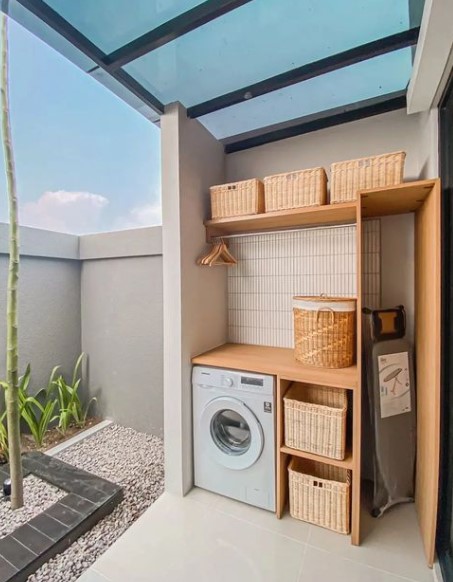 Hallway Laundry Corner