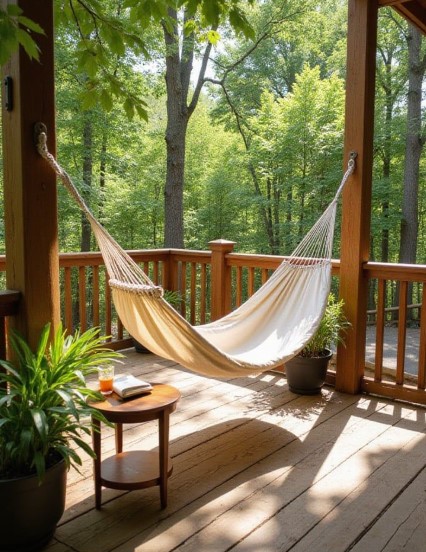 Hammock Between Deck Posts