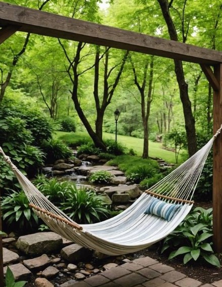 Hammock in a Garden Nook
