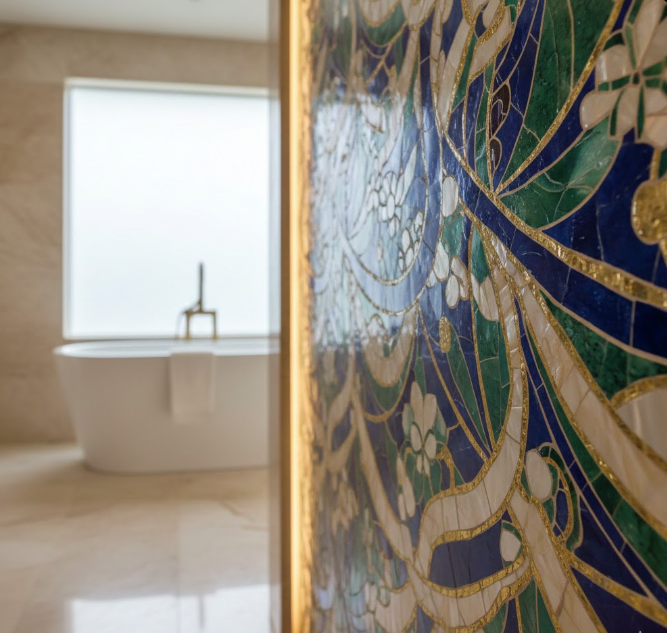 Handcrafted Mosaic Tile Walls