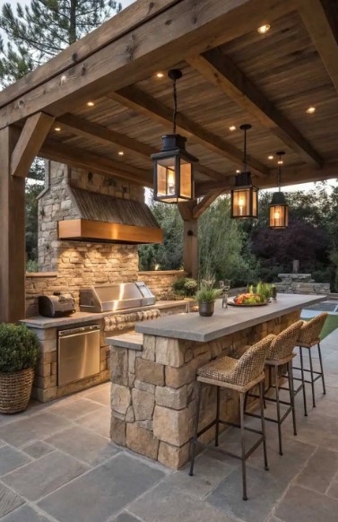 Handcrafted Outdoor Kitchen