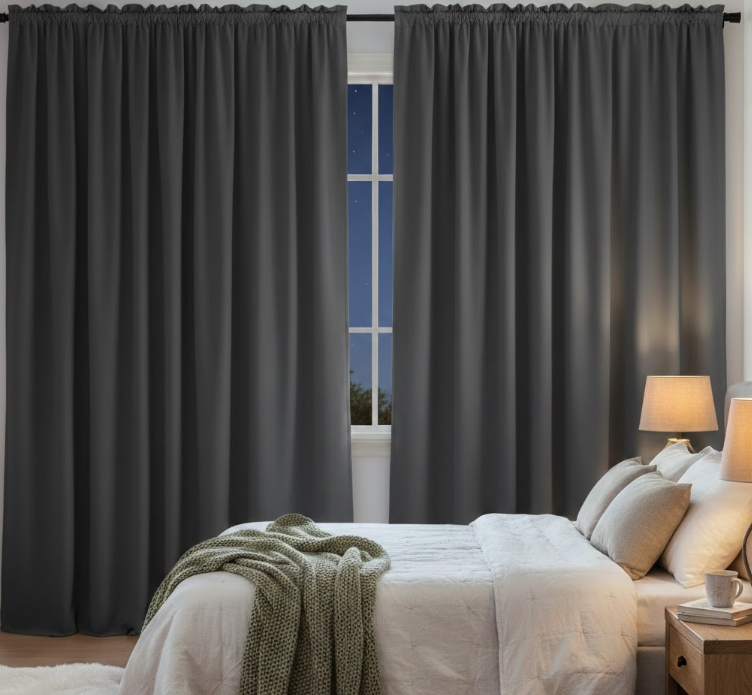Hang Blackout Curtains