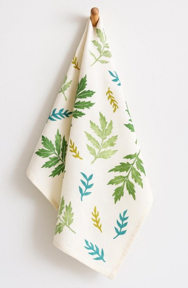 Hang Botanical Print Tea Towels