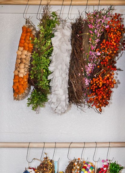 Hang Wreaths on a Closet Door