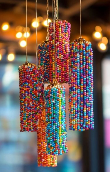 Hang a Beaded Light Fixture
