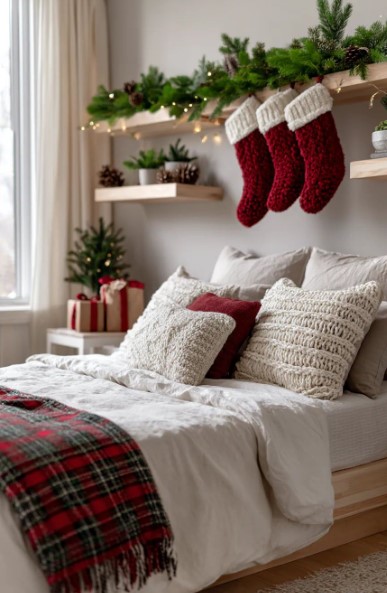 Hang a Stocking on the Bed