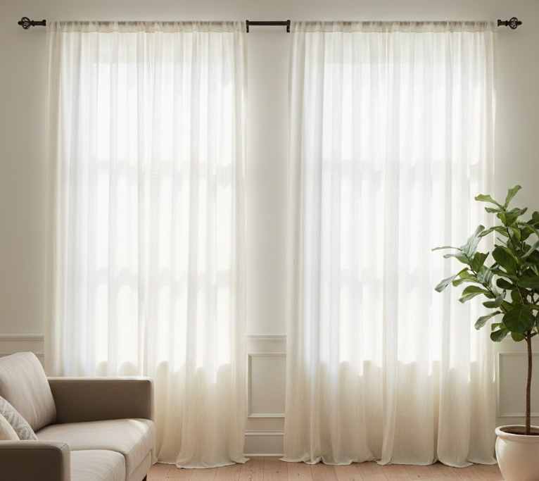 Hanging Curtains High and Wide