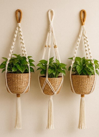 Hanging Macrame Plant Holders