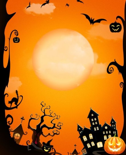 Happy Halloween Ghosts & Bats