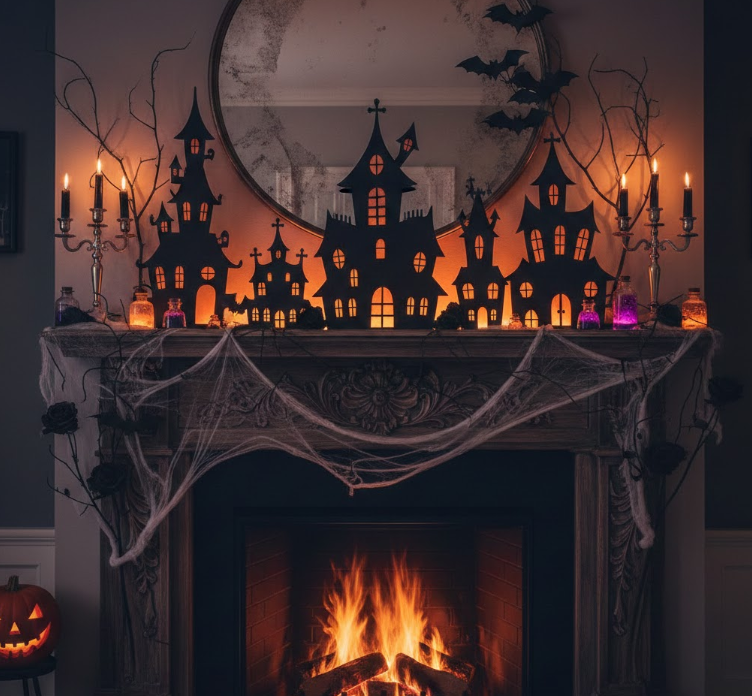 Haunted House Silhouettes