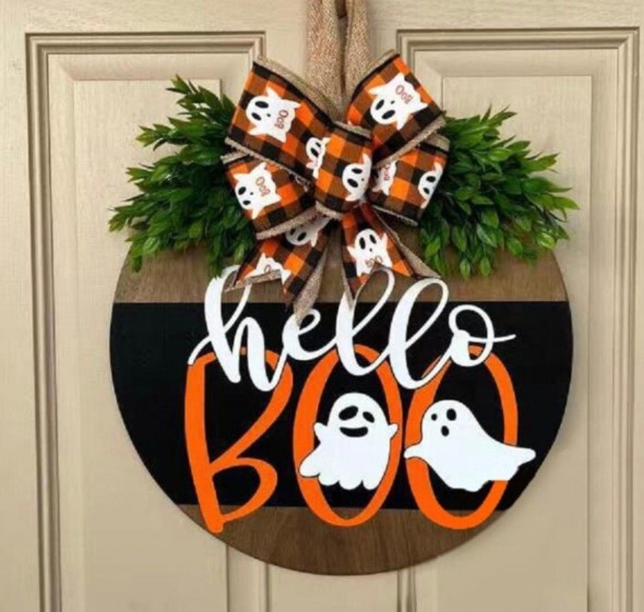 Hello Boo Ghostly Welcome 