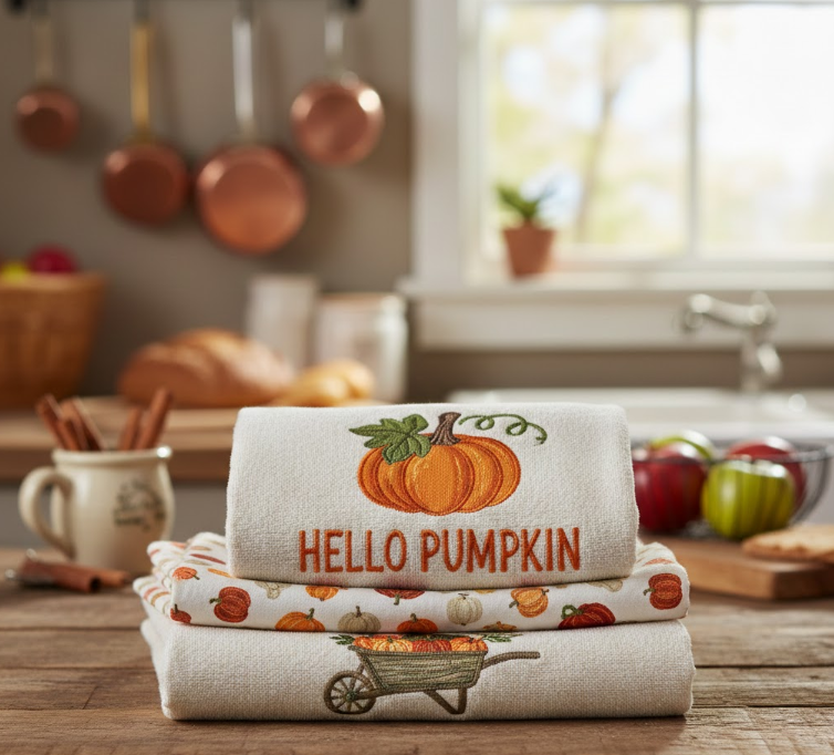 Hello Pumpkin Towels