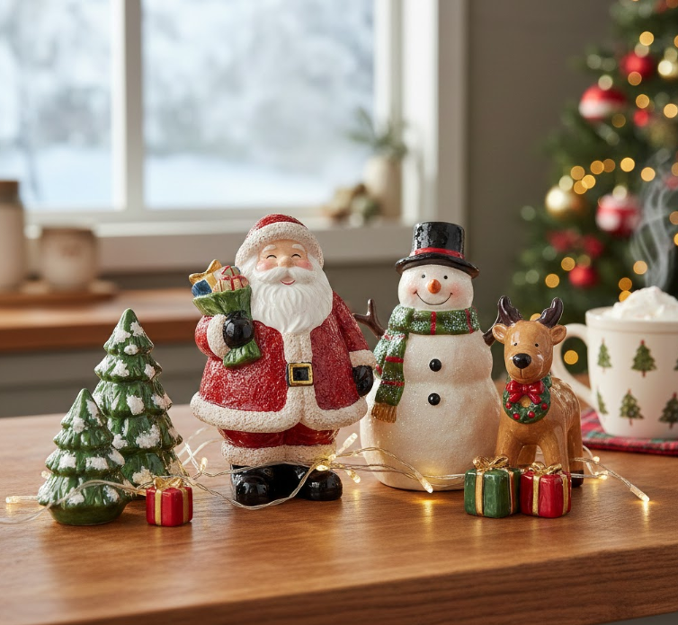 Holiday-Themed Ceramic Figurines