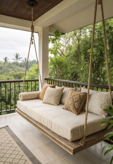  Include a Porch Swing or Hammock