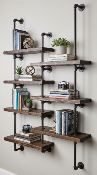 Industrial Pipe Shelving