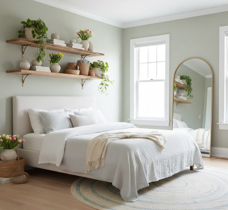 Install Floating Wood Shelves