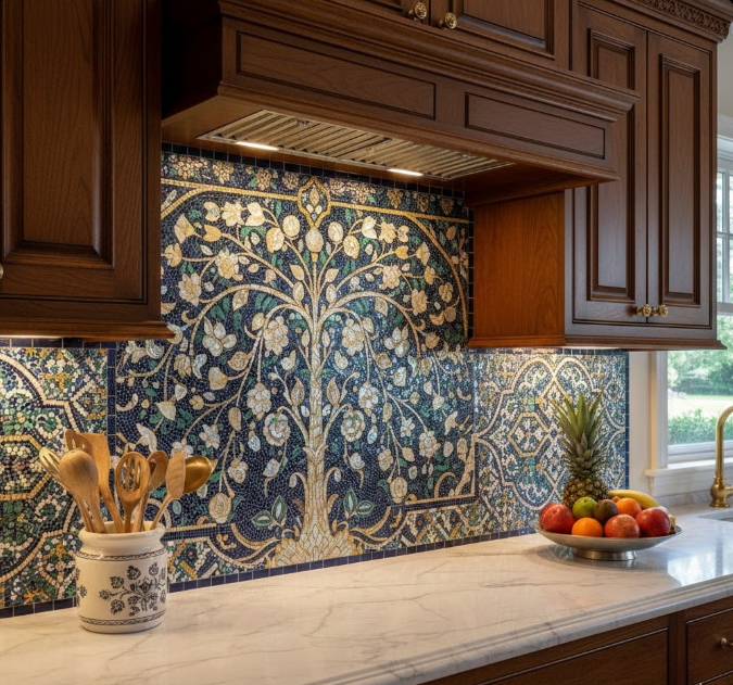 Intricate Mosaic Backsplashes
