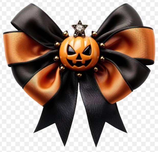 Jack-O’-Lantern Face with Bow