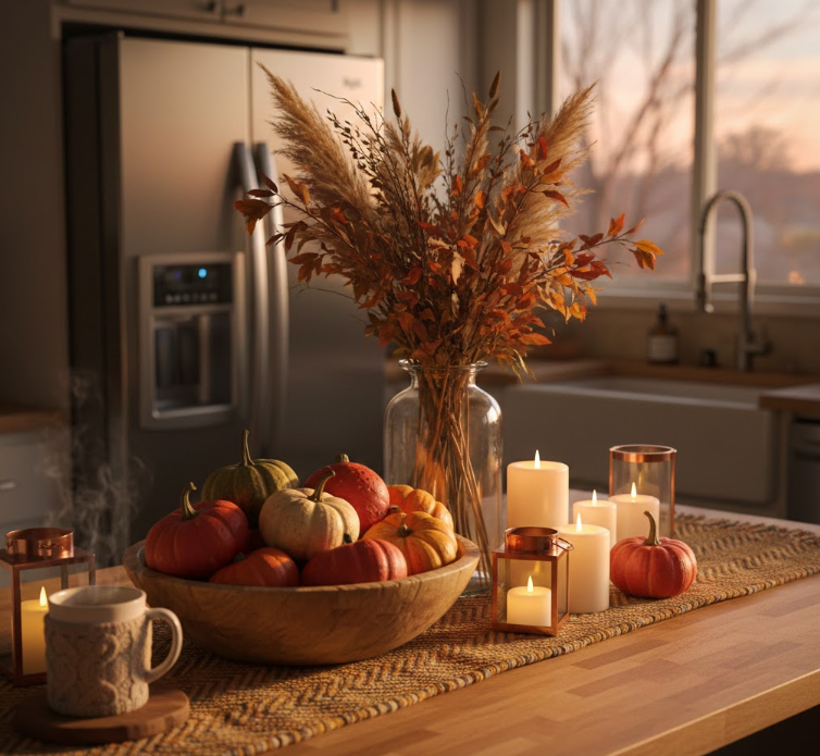 Kitchen Island Autumn Glow