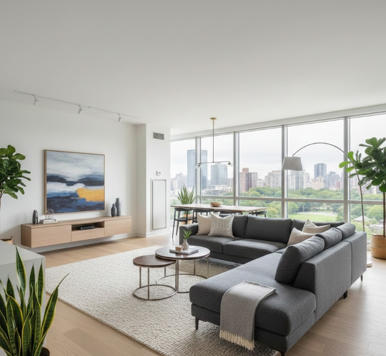  L-Shaped Sectional for Open Spaces