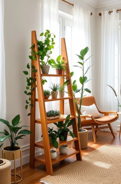 Ladder-Style Shelving
