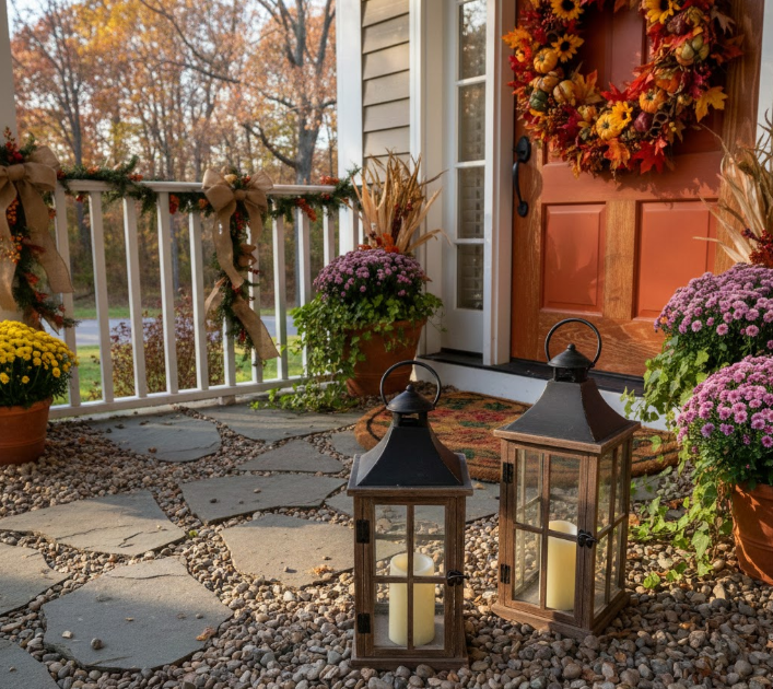 Lanterns on Gravel