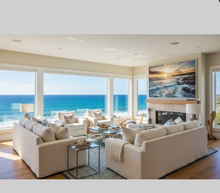 Large Panoramic Ocean Photography