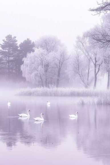 Lavender and White Calm