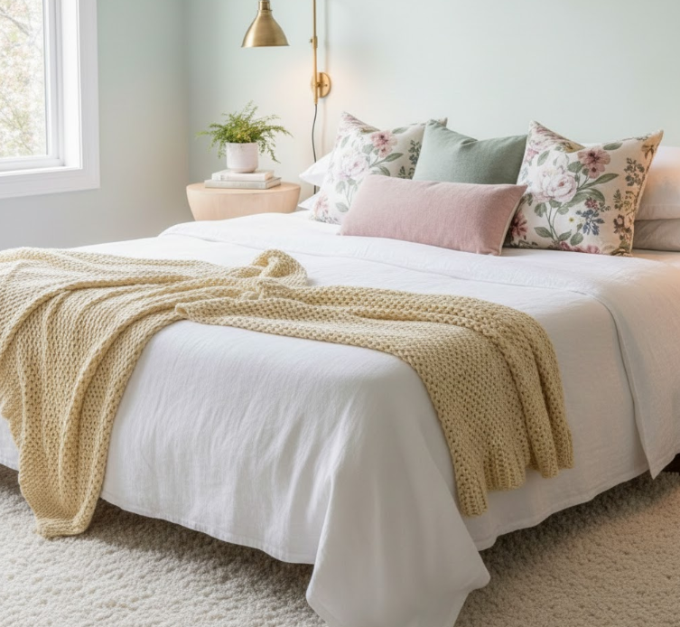Lay a Chunky Knit Throw