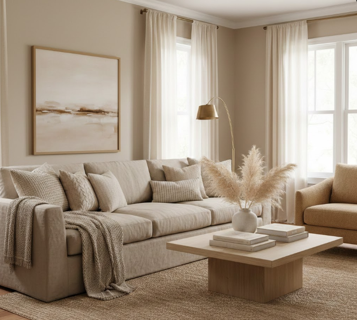 Layer Different Shades of Beige