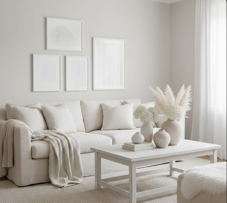 Layer Different Shades of White